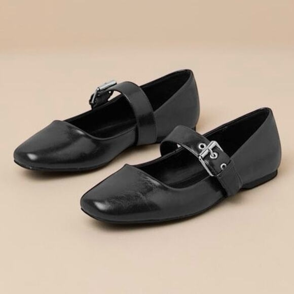 DV by Dolce Vita Black Mary Jane Flats with Buckle